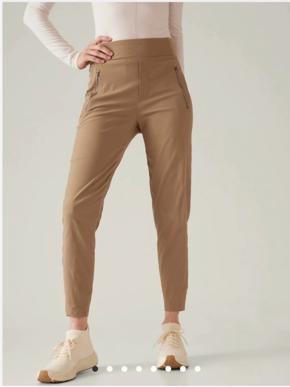NWT Athleta Trekkie North Jogger in Big Sur Tan Brown Hiking Pants - 6